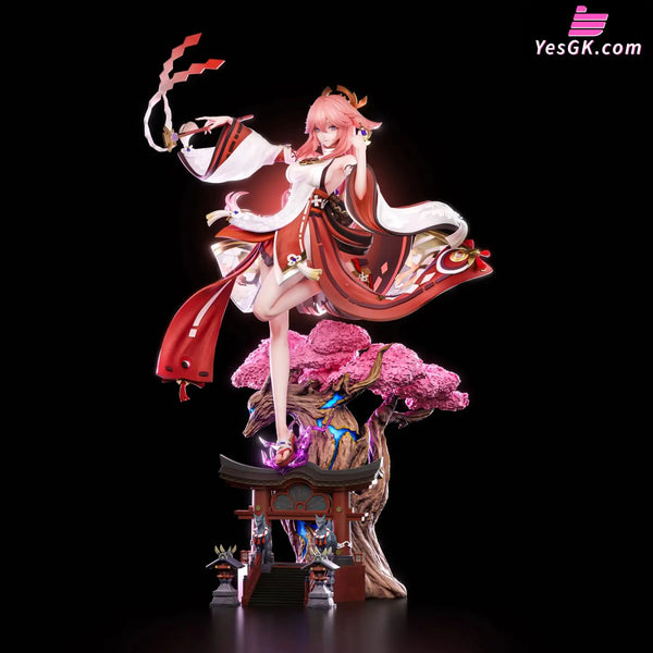 Genshin Impact Raiden Shogun x Yae Miko 1/6 GK Statue - Hakimi Studio [Pre-Order] Deposit / A: Regular Edition / Yae