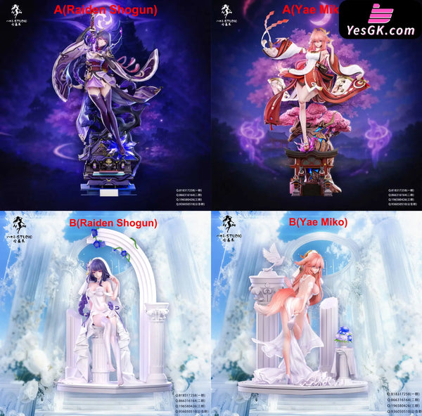 Genshin Impact Raiden Shogun x Yae Miko 1/6 GK Statue - Hakimi Studio [In-Stock] - Full Payment / A Set + B Set