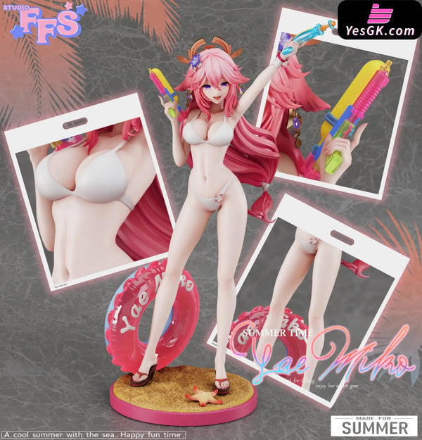 Genshin Impact Swimwear Series Raiden Shogun Yae Miko Statue - Ffs Studio [Pre - Order] Deposit / B