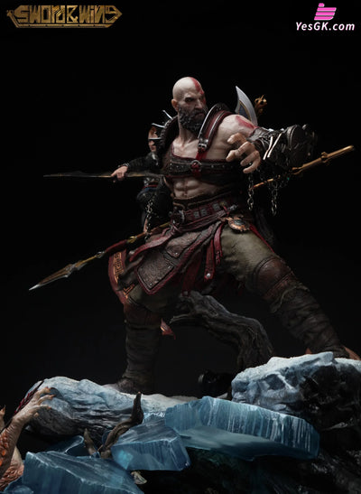 God Of War Kratos Atreus Resin Statue - Sword Wing Studio [Pre - Order] Others