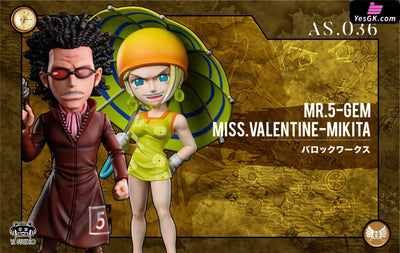 Grand Line Series Arabasta Arc #36 Mr. 5 Gem Miss.valentine’s Day Mikita Statue - Yz Studio [Pre