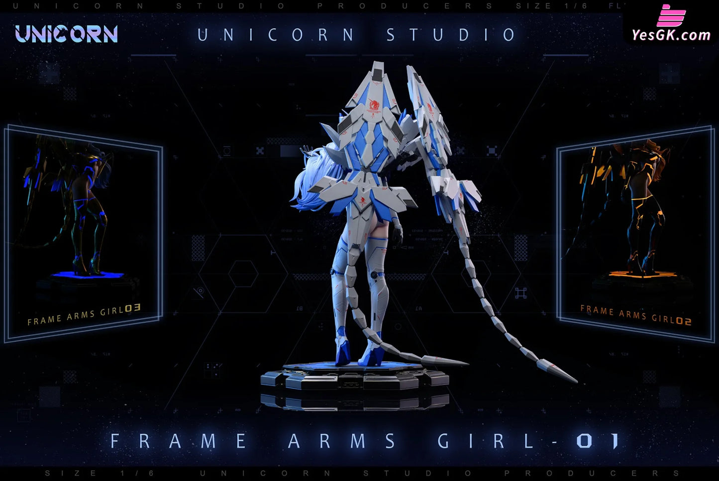 Gundam Series Mecha Girl 1St Edition Rx-0 Statue - Unicorn Studio [Pre-Order]