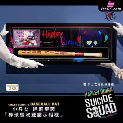 Dc Harley Quinn Baseball Bat Suicide Squad Collectible Signed Frame Statue - Qian Niao She Studio