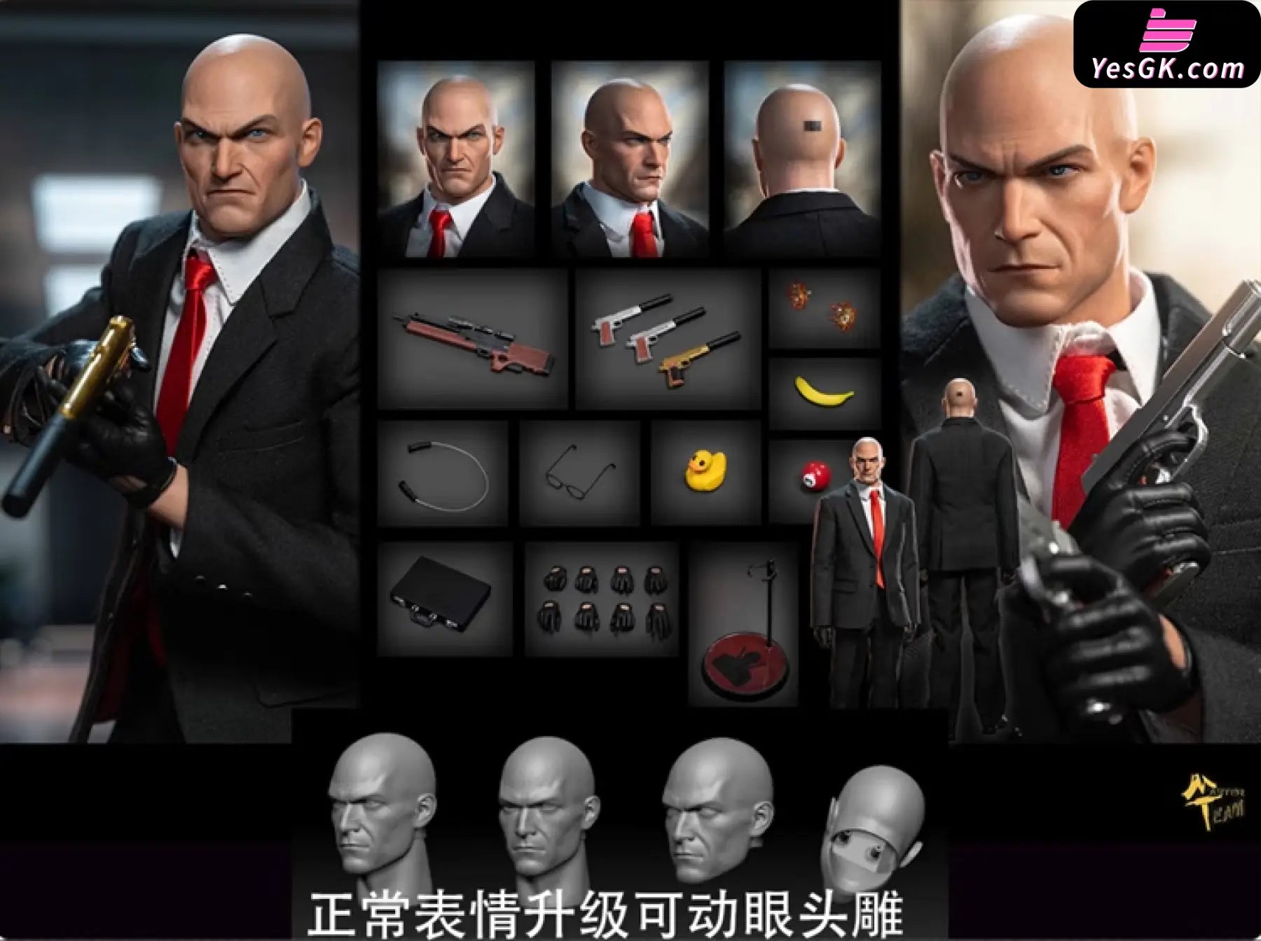 MTTOYS 1/6 HITMAN エージェント47　アクションフィギュア Hitman: Agent 47 MTTOYS020 Hitman: Agent 47 Action Figure - MT