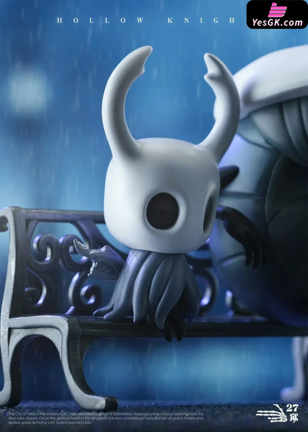 Hollow Knight The Knight & Quirrel in Quiet Rain Statue - 27abyss Studio