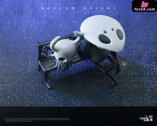 Hollow Knight The Knight & Quirrel in Quiet Rain Statue - 27abyss Studio