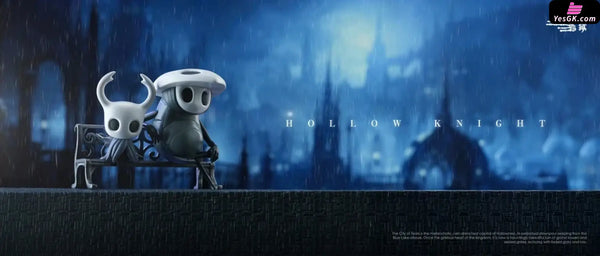 Hollow Knight The Knight & Quirrel in Quiet Rain Statue - 27abyss Studio