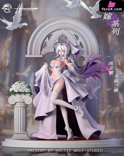 Honkai Impact Kiana Kaslana Wedding Dress GK Statue - Arctic wolf Studio [In-Stock] Full Payment / A Genshin Impact