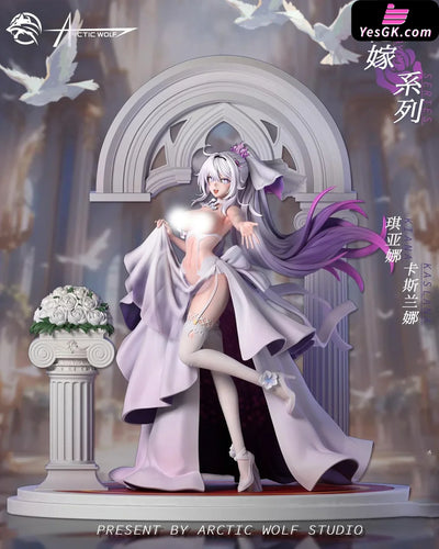 Honkai Impact Kiana Kaslana Wedding Dress GK Statue - Arctic wolf Studio [In-Stock] Full Payment / B Genshin Impact