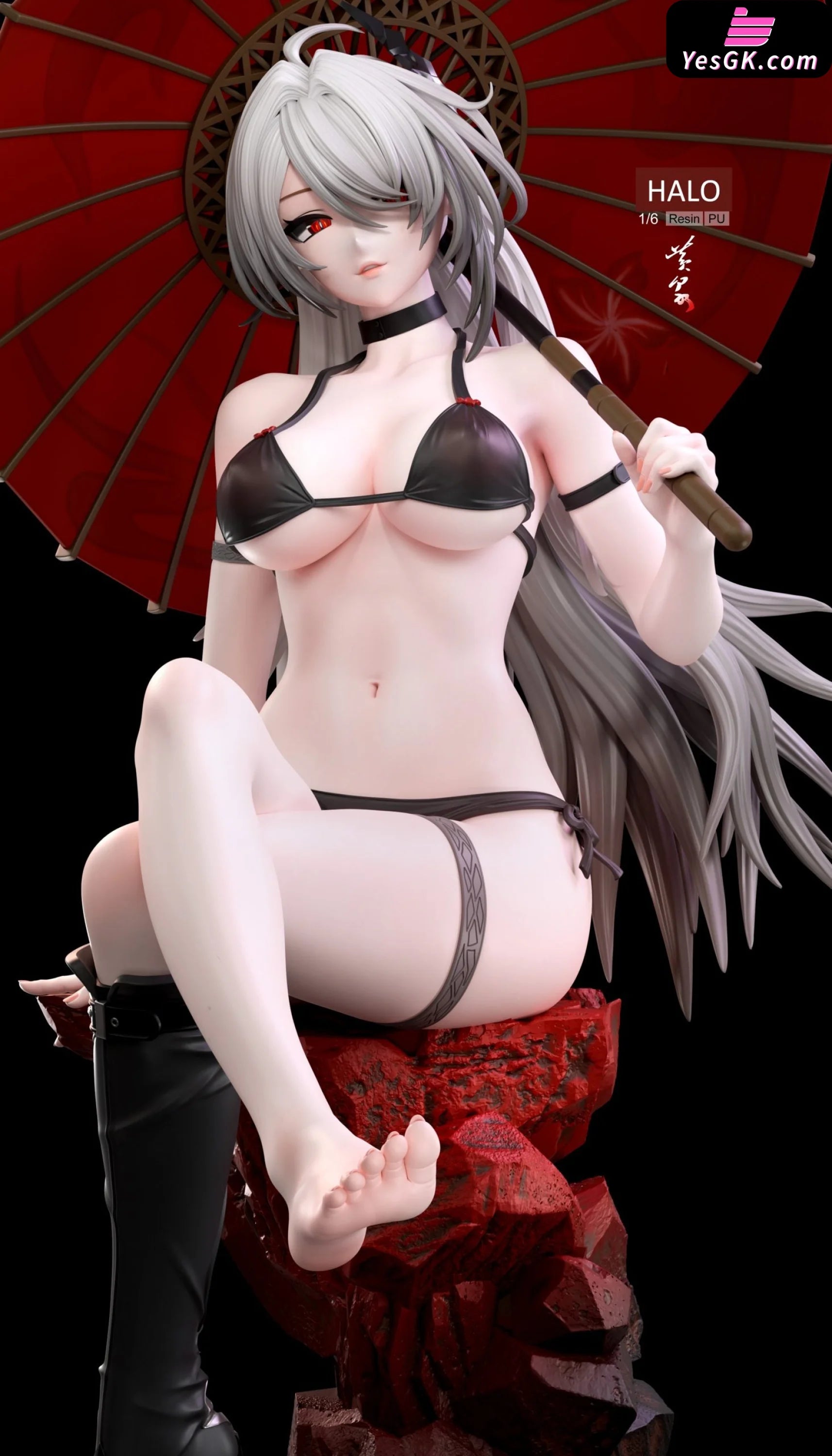 Honkai: Star Rail Acheron Statue - Halo Studio [Pre-Order] Deposit / C: Swimsuit Purple Hair Nsfw