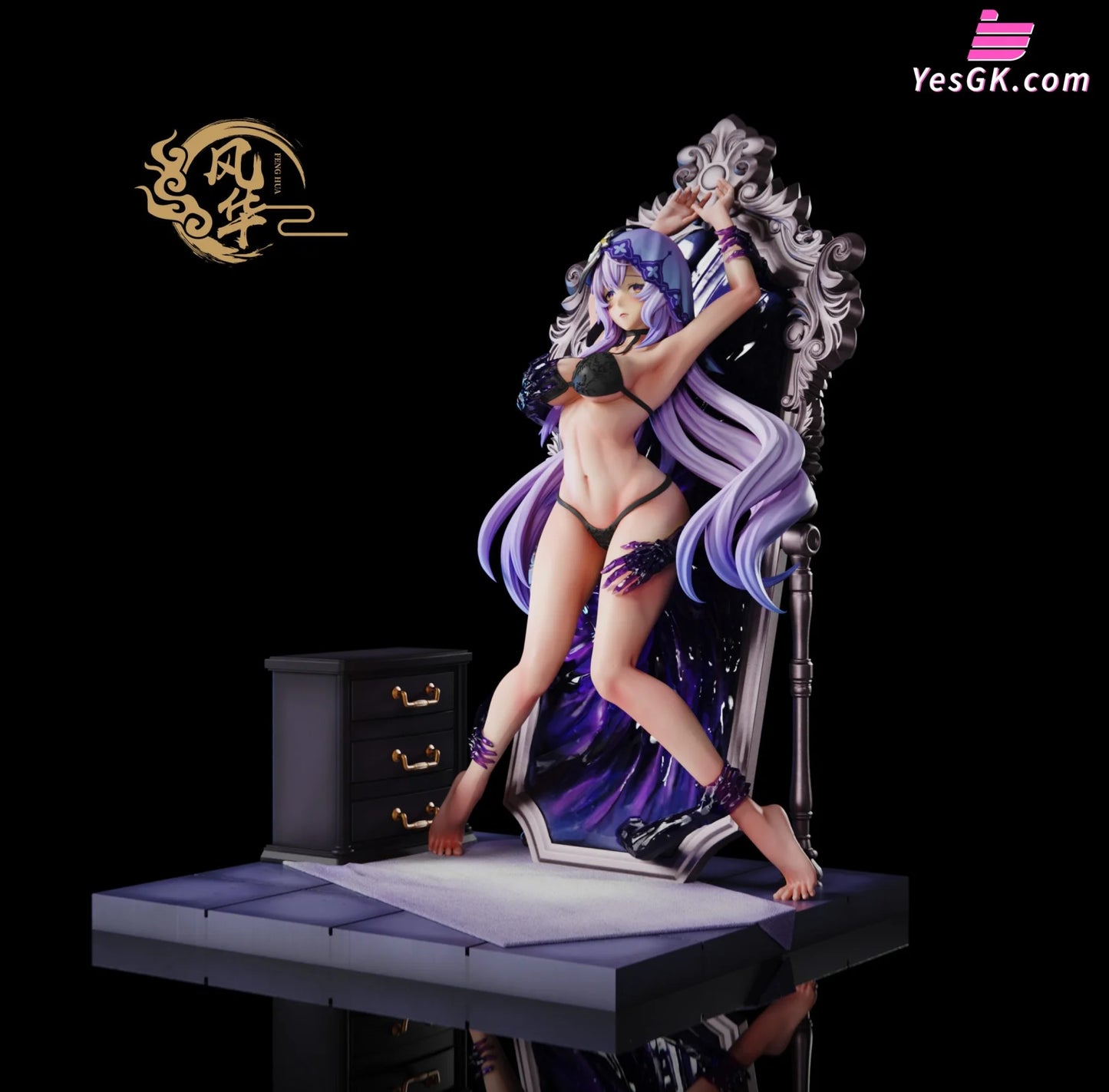 Honkai: Star Rail Black Swan Statue - Feng Hua Studio [Pre-Order] Deposit / 1/6 Scale Nsfw 18 +