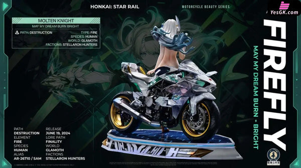 Honkai: Star Rail Motorcycle Beauty Firefly Statue - Star Origin Studio