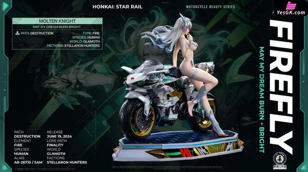 Honkai: Star Rail Motorcycle Beauty Firefly Statue - Star Origin Studio