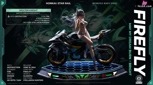 Honkai: Star Rail Motorcycle Beauty Firefly Statue - Star Origin Studio