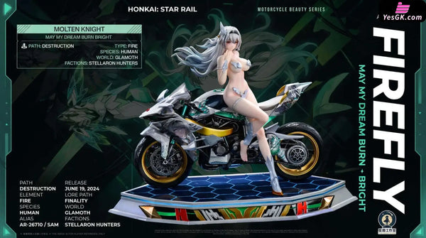 Honkai: Star Rail Motorcycle Beauty Firefly Statue - Star Origin Studio