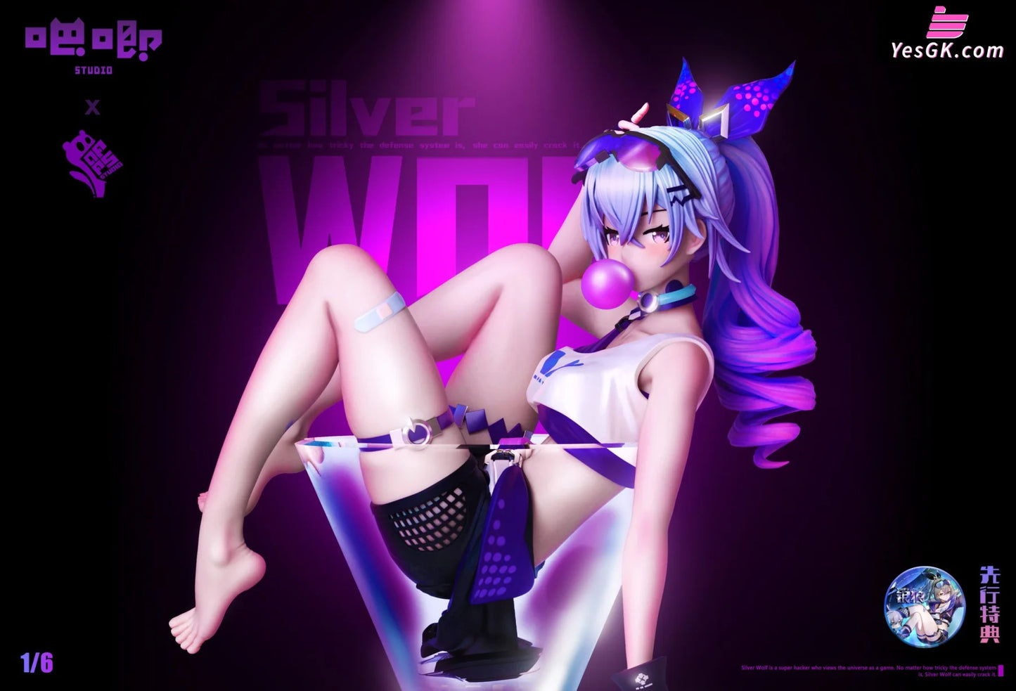 Honkai: Star Rail Small Beaker Series 1St Silver Wolf Resin Statue - Ba Ji Studio [Pre-Order] Honkai