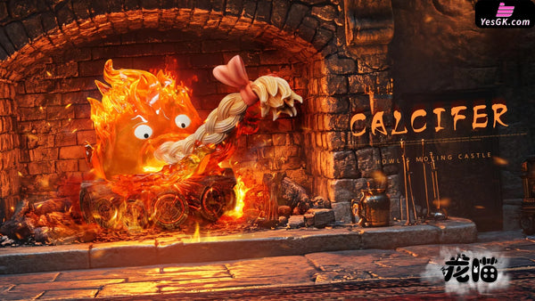 Howl’s Moving Castle Calcifer eating hair GK Statue - Long Miao Studio [Pre-Order] Miyazaki Anime
