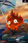 Howl’s Moving Castle Calcifer Holding Umbrella in the Rain GK Statue - MMLAND Studio [Pre-Order] Miyazaki Anime