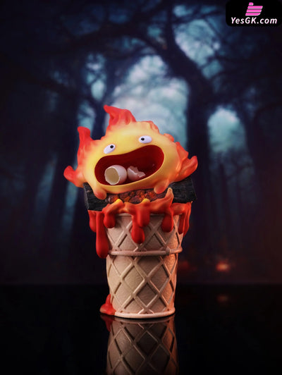 Howl’s Moving Castle Calcifer Ice Cream Statue - Long Miao Studio [Pre-Order] Deposit / Solid