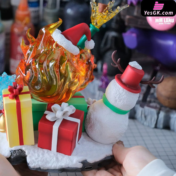 Howl’s Moving Castle Christmas Calcifer GK Statue - MMLAND Studio [In-Stock] - Full Payment - Miyazaki Anime