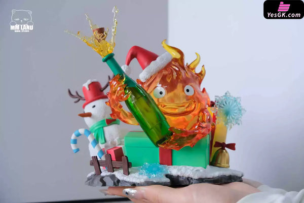 Howl’s Moving Castle Christmas Calcifer GK Statue - MMLAND Studio [In-Stock] - Full Payment - Miyazaki Anime