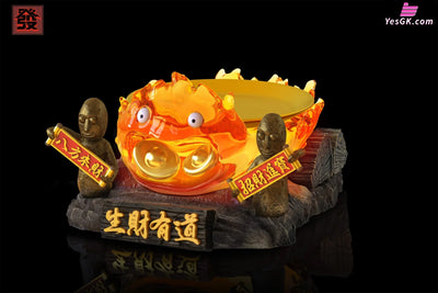 Howl’s Moving Castle Gold Coin Calcifer GK Statue - Fa Studio [Pre-Order] Deposit Miyazaki Anime