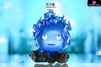 Howl’s Moving Castle Hayao Miyazaki Calcifer GK Statue - Rising Sun Studio [In-Stock] Full Payment / Blue Color / B