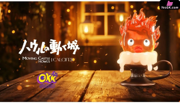 Howl’s Moving Castle Hayao Miyazaki Desktop Series #1 Candlestick Calcifer GK Statue - Okk Studio [Pre-Order] Miyazaki