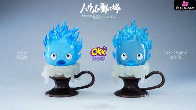 Howl’s Moving Castle Hayao Miyazaki Desktop Series #1 Candlestick Calcifer GK Statue - Okk Studio [Pre-Order] Miyazaki