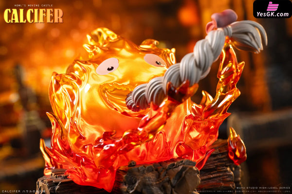 Howl’s Moving Castle Hayao Miyazaki Desktop Series Calcifer Eating Hair GK Statue - Wu Yu Studio [Pre-Order] - Miyazaki
