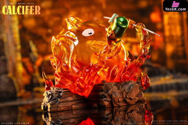 Howl’s Moving Castle Hayao Miyazaki Desktop Series Calcifer Eating Hair GK Statue - Wu Yu Studio [Pre-Order] - Miyazaki