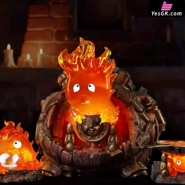 Howl’s Moving Castle Hayao Miyazaki Desktop Series Castle Calcifer GK Statue - ZJB Studio [Pre-Order] - Miyazaki Anime