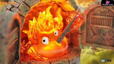 Howl’s Moving Castle Hayao Miyazaki Fortune Series #2 Calcifer in the Fireplace GK Statue - Hit Face Studio [Pre-Order]