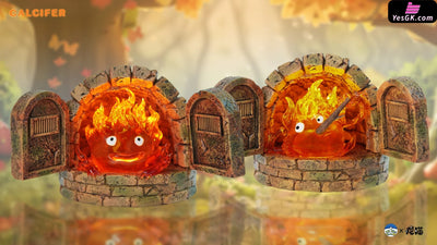Howl’s Moving Castle Hayao Miyazaki Fortune Series #2 Calcifer in the Fireplace GK Statue - Hit Face Studio [Pre-Order]
