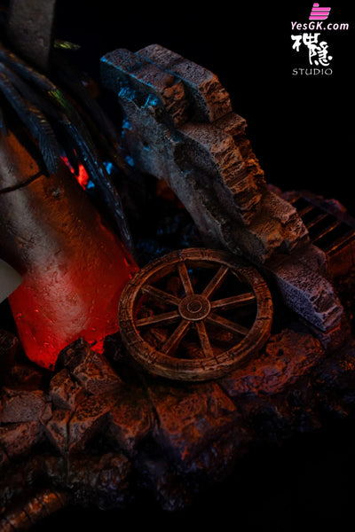 Howl’s Moving Castle Silhouette Moments Series Howl & Sophie Embrace Amidst the Flames GK Statue - Shen Yin Studio