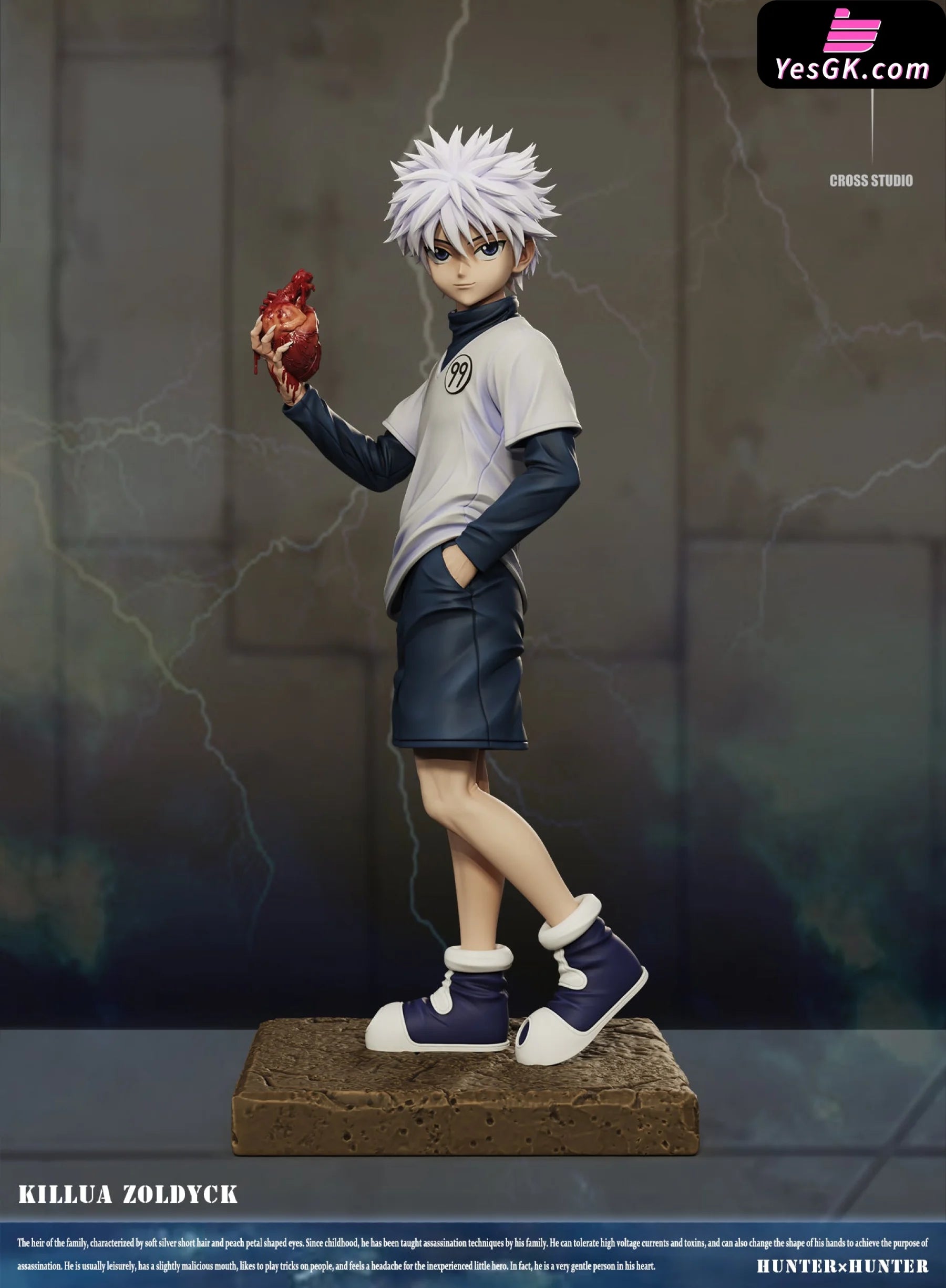 Hunter×Hunter Dig Out The Heart Killua Resin Statue - Cross Studio [Pre-Order] Deposit Hunter X