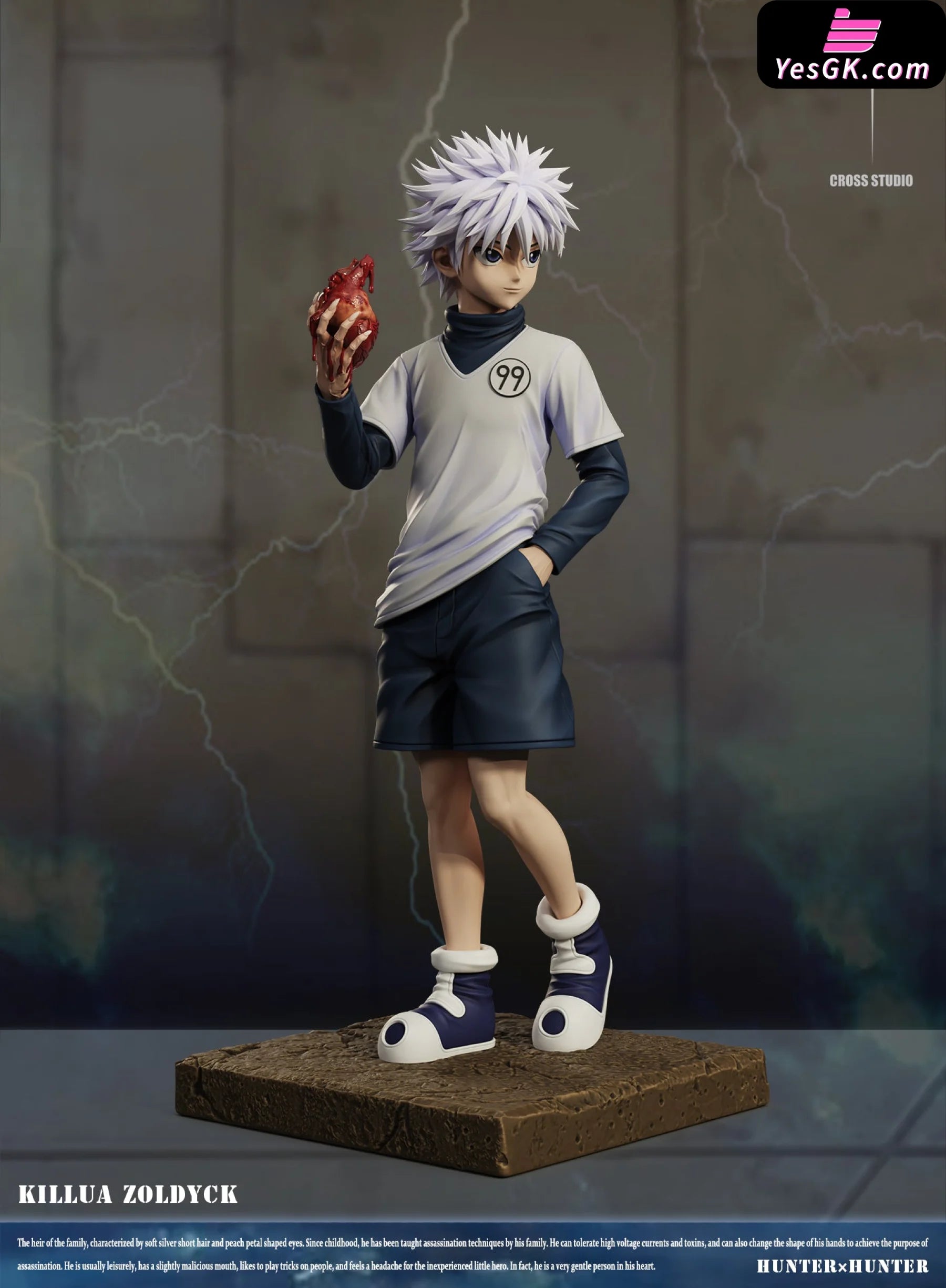 Hunter×Hunter Dig Out The Heart Killua Resin Statue - Cross Studio [Pre-Order] Hunter X