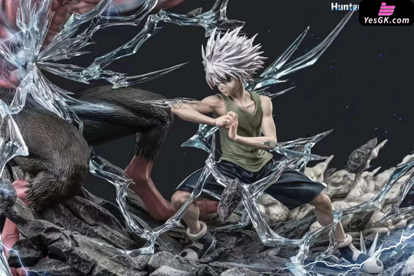HxH Classic Scene Series #2 Killua Zoldyck VS Menthuthuyoupi Statue - Hunter Fan Studio [In-Stock] HxH