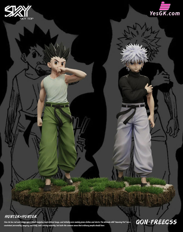 HxH Killua Zoldyck & Gon Freecss Resin Statue - Sky Top Studio [In-Stock] HxH