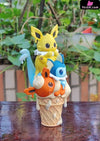 Ice Cream Series Jolteon Flareon And Vaporeon Resin Statue - Dm Studio [In Stock]