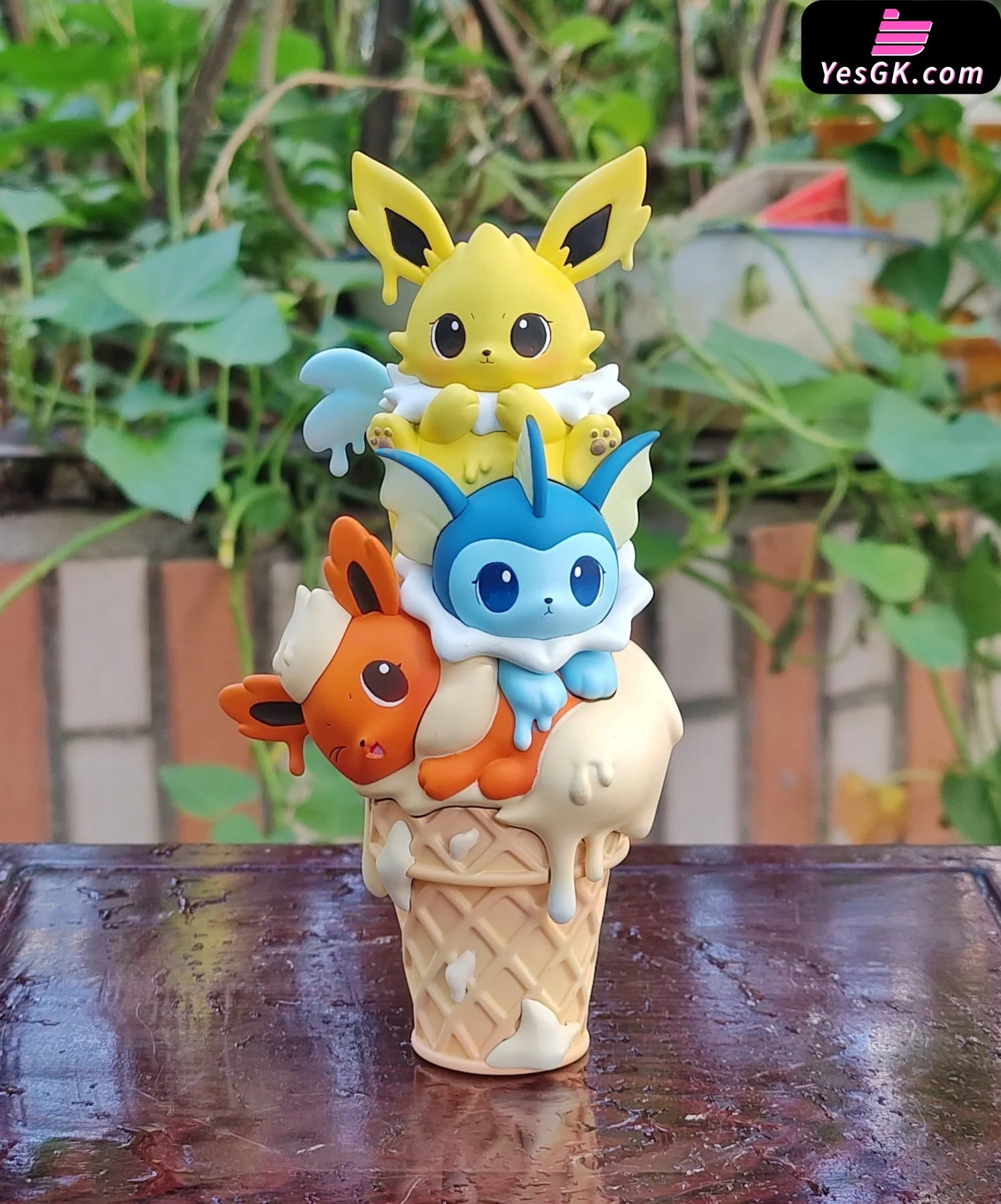 Ice Cream Series Jolteon Flareon And Vaporeon Resin Statue - Dm Studio [In Stock]