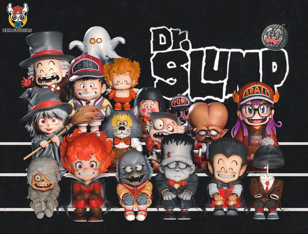 Dr. Slump Halloween Cover Pages Sitting in a Row #2 Arale GK Statue - ZOR Studio [Pre-Order]