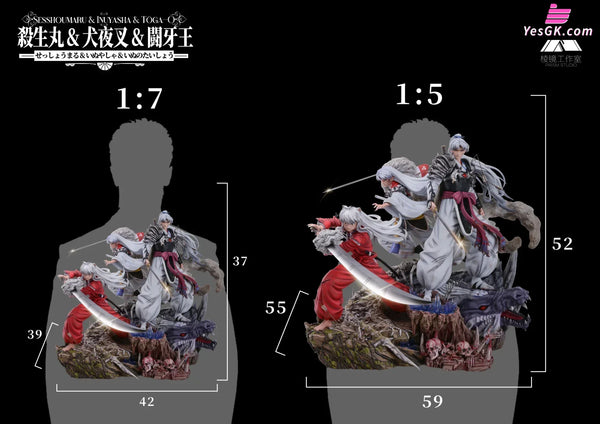 INU-YASHA ’Father and Son’ Statue - Prism Studio [In-Stock] INU-YASHA