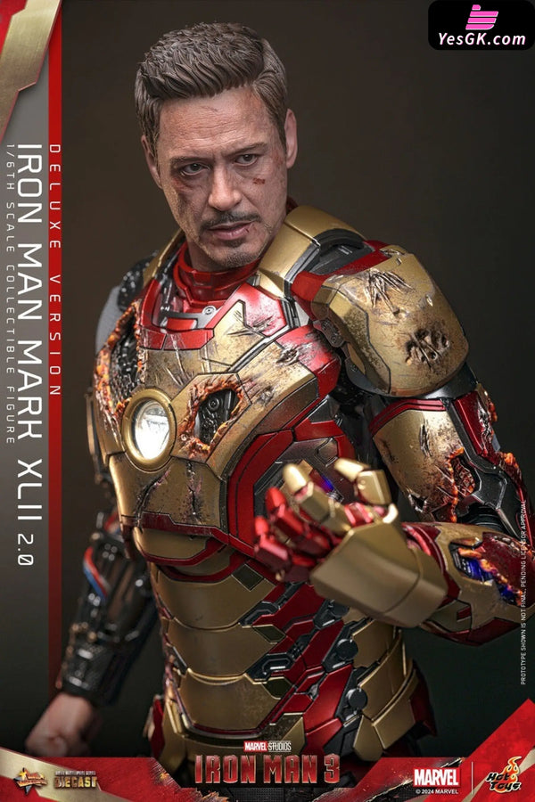 Marvel Iron Man3 Man Mark42 (2.0) Mms758D65 (Licensed) Statue - Hottoys Studio [Pre-Order] Marvel