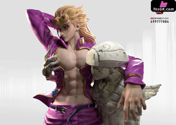 JOJO Giorno Giovanna Statue - RED stone Studio [In-Stock] JOJO
