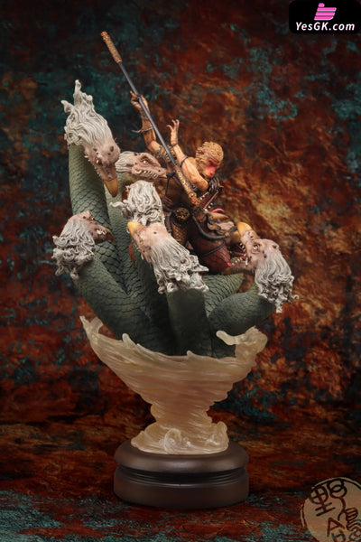 Journey To The West Sun Wukong Vs Nine Headed Bug Resin Statue - Wild Pigeon Studio [Pre - Order]