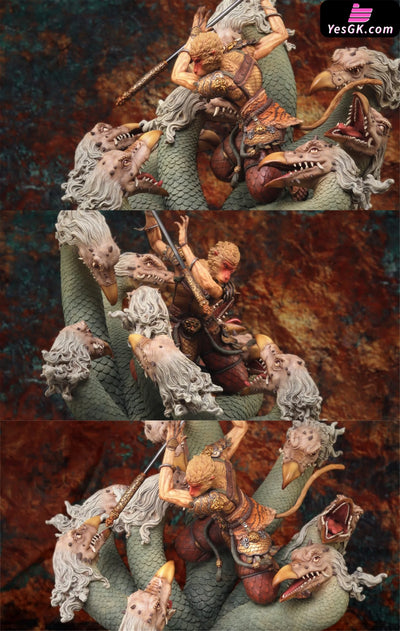 Journey To The West Sun Wukong Vs Nine Headed Bug Resin Statue - Wild Pigeon Studio [Pre - Order]