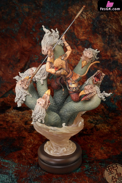 Journey To The West Sun Wukong Vs Nine Headed Bug Resin Statue - Wild Pigeon Studio [Pre - Order]