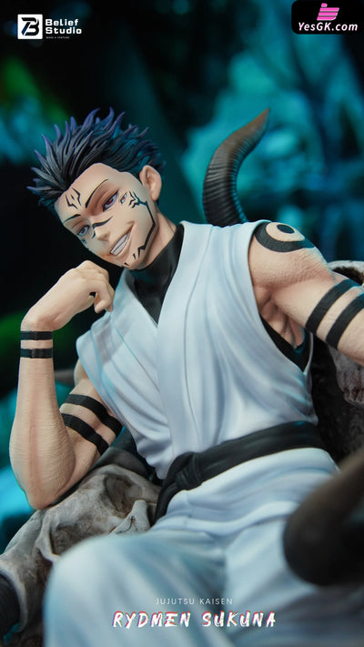 Jujutsu Kaisen 1st Sitting Fushiguro Megumi Sukuna Statue - Belief Studio [In-Stock] Jujutsu Kaisen