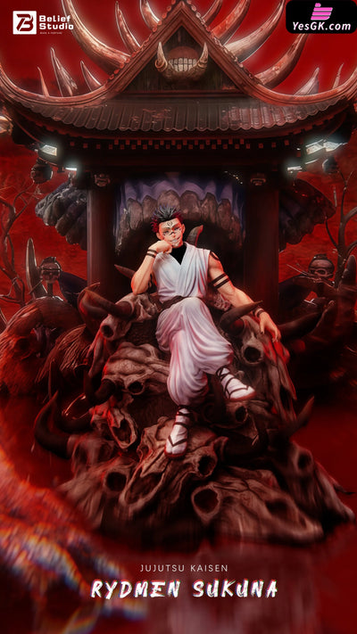 Jujutsu Kaisen 1st Sitting Fushiguro Megumi Sukuna Statue - Belief Studio [In-Stock] Jujutsu Kaisen